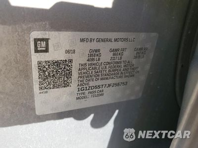 Zdjęcie 13 z 13 samochodu: 2018 CHEVROLET MALIBU LT VIN:1G1ZD5ST7JF255753 - miniatura