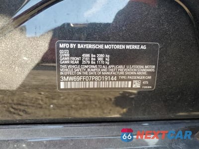 Zdjęcie 12 z 12 samochodu: 2023 BMW 330I VIN:3MW69FF07P8D19144 - miniatura