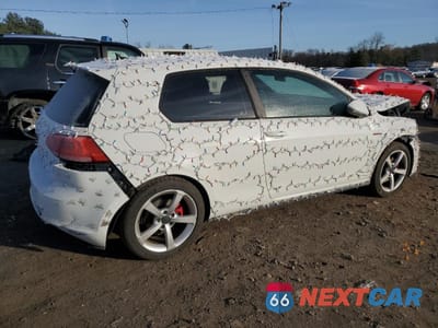 Trzecie zdjęcie samochodu z tyłu: 2016 VOLKSWAGEN GTI S/SE VIN:3VWYT7AU9GM066510 - miniatura