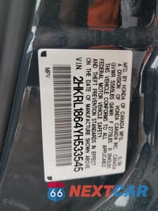 Zdjęcie 13 z 14 samochodu: 2000 HONDA ODYSSEY EX VIN:2HKRL1864YH533545 - miniatura