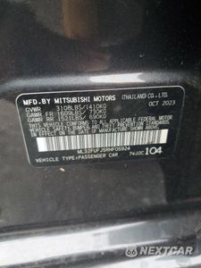Zdjęcie 12 z 13 samochodu: 2024 MITSUBISHI MIRAGE G4 ES VIN:ML32FUFJ5RHF05924 - miniatura