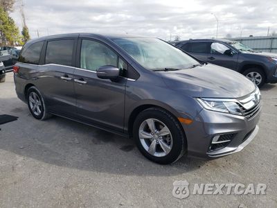 Czwarte zdjęcie samochodu z boku: 2020 HONDA ODYSSEY EX VIN:5FNRL6H58LB056372 - miniatura