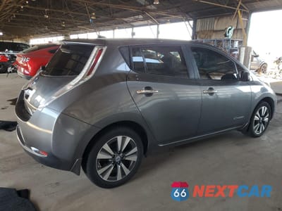 Trzecie zdjęcie samochodu z tyłu: 2014 NISSAN LEAF S VIN:1N4AZ0CP3EC333758 - miniatura
