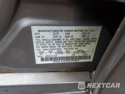 Zdjęcie 14 z 14 samochodu: 2006 NISSAN ALTIMA S VIN:1N4AL11D46N334665 - miniatura