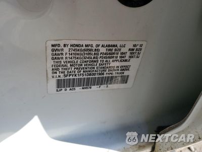 Zdjęcie 14 z 14 samochodu: 2013 HONDA RIDGELINE RTL VIN:5FPYK1F51DB001906 - miniatura