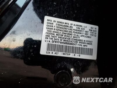 Zdjęcie 15 z 16 samochodu: 2011 HONDA PILOT EXL VIN:5FNYF4H50BB006247 - miniatura