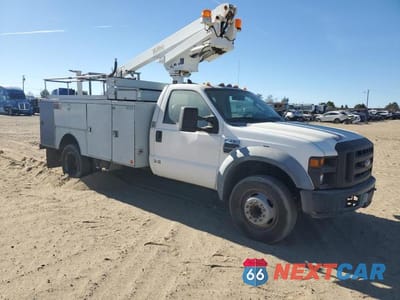 Czwarte zdjęcie samochodu z boku: 2008 FORD F450 SD - BUCKET TRUCK *** PRIOR FLEET *** VIN:1FD4F46Y58EC32480 - miniatura
