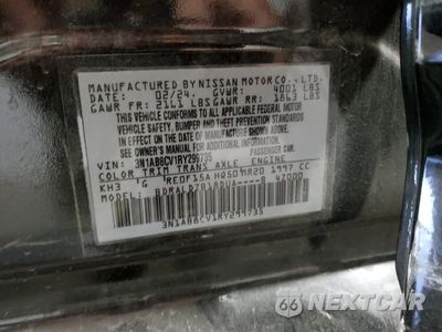 Zdjęcie 13 z 13 samochodu: 2024 NISSAN SENTRA SV VIN:3N1AB8CV1RY299735 - miniatura