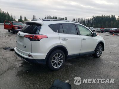 Trzecie zdjęcie samochodu z tyłu: 2018 TOYOTA RAV4 HV LIMITED VIN:JTMDJREV6JD249341 - miniatura
