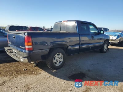 Trzecie zdjęcie samochodu z tyłu: 1999 CHEVROLET SILVERADO C1500 VIN:1GCEC19T6XZ106331 - miniatura