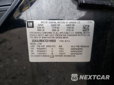 Zdjęcie 13 z 13 samochodu: 2012 GMC TERRAIN SLE VIN:2GKALMEK7C6199660 - miniatura