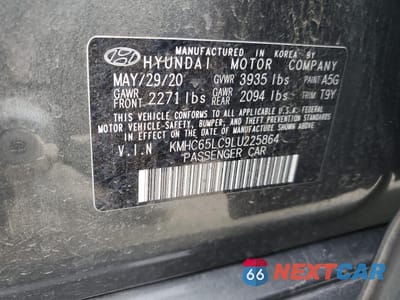 Zdjęcie 12 z 12 samochodu: 2020 HYUNDAI IONIQ BLUE VIN:KMHC65LC9LU225864 - miniatura
