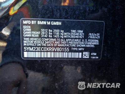 Zdjęcie 16 z 17 samochodu: 2024 BMW X4 M VIN:5YM23EC0XR9V80155 - miniatura