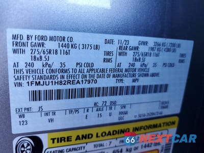 Zdjęcie 13 z 13 samochodu: 2024 FORD EXPEDITION XLT VIN:1FMJU1H82REA17970 - miniatura