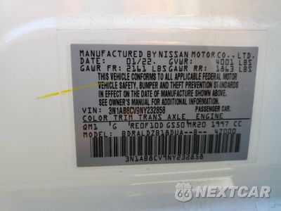 Zdjęcie 14 z 15 samochodu: 2022 NISSAN SENTRA SV VIN:3N1AB8CV9NY232858 - miniatura