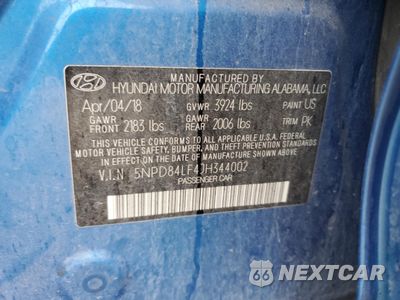 Zdjęcie 12 z 13 samochodu: 2018 HYUNDAI ELANTRA SEL VIN:5NPD84LF4JH344002 - miniatura