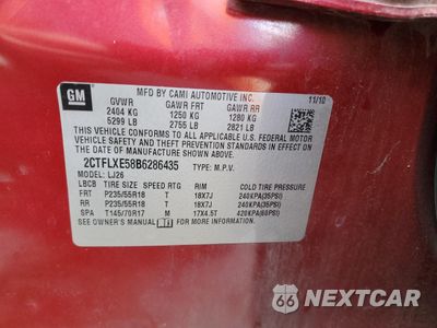 Zdjęcie 14 z 15 samochodu: 2011 GMC TERRAIN SLT VIN:2CTFLXE58B6286435 - miniatura