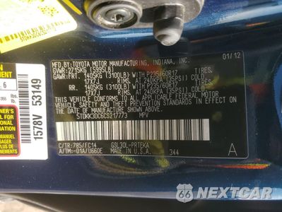 Zdjęcie 15 z 16 samochodu: 2012 TOYOTA SIENNA LE VIN:5TDKK3DC6CS217773 - miniatura
