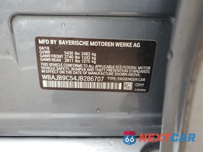 Zdjęcie 14 z 15 samochodu: 2018 BMW M550XI VIN:WBAJB9C54JB286707 - miniatura