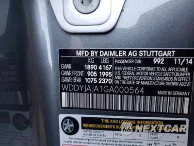 Zdjęcie 14 z 14 samochodu: 2016 MERCEDES-BENZ AMG GT S VIN:WDDYJAJA1GA000564 - miniatura