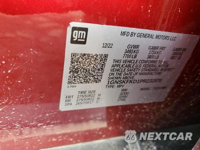 Zdjęcie 14 z 14 samochodu: 2023 CHEVROLET SUBURBAN K1500 PREMIER VIN:1GNSKFKD1PR232870 - miniatura