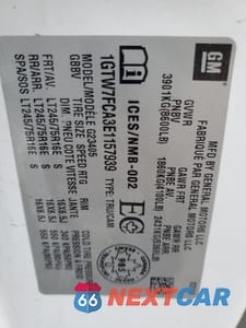 Zdjęcie 13 z 14 samochodu: 2014 GMC SAVANA G2500 VIN:1GTW7FCA3E1157939 - miniatura