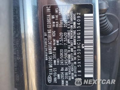 Zdjęcie 15 z 16 samochodu: 2021 KIA TELLURIDE SX VIN:5XYP5DHC1MG154092 - miniatura