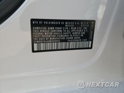 Zdjęcie 14 z 15 samochodu: 2017 VOLKSWAGEN JETTA SE VIN:3VWDB7AJ4HM208562 - miniatura