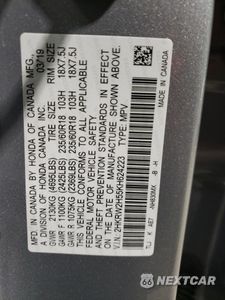 Zdjęcie 16 z 16 samochodu: 2019 HONDA CR-V EX VIN:2HKRW2H55KH624223 - miniatura