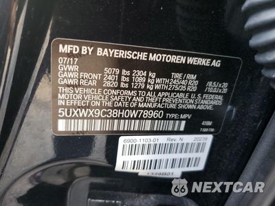 Zdjęcie 13 z 16 samochodu: 2017 BMW X3 XDRIVE28I VIN:5UXWX9C38H0W78960 - miniatura