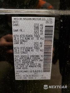 Zdjęcie 15 z 16 samochodu: 2020 NISSAN PATHFINDER S VIN:5N1DR2AM8LC634093 - miniatura