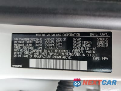 Zdjęcie 14 z 14 samochodu: 2016 VOLVO XC70 T5 PREMIER VIN:YV4612NK3G1238410 - miniatura