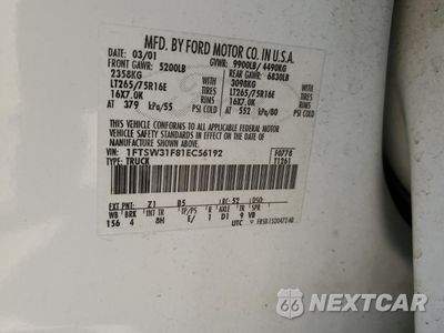 Zdjęcie 14 z 15 samochodu: 2001 FORD F350 SRW SUPER DUTY VIN:1FTSW31F81EC56192 - miniatura
