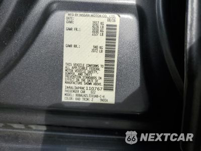 Zdjęcie 12 z 12 samochodu: 2017 NISSAN ALTIMA 2.5 VIN:1N4AL3AP4HC110767 - miniatura