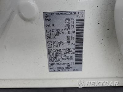 Zdjęcie 16 z 17 samochodu: 2019 NISSAN ROGUE S VIN:5N1AT2MT7KC840172 - miniatura