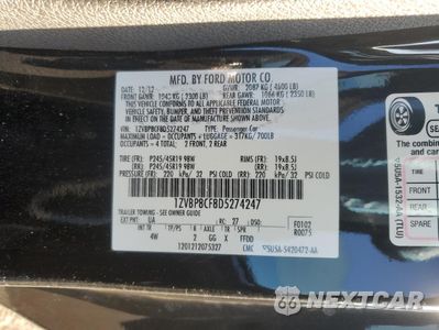 Zdjęcie 14 z 14 samochodu: 2013 FORD MUSTANG GT VIN:1ZVBP8CF8D5274247 - miniatura