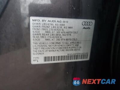 Zdjęcie 13 z 13 samochodu: 2011 AUDI Q7 PREMIUM PLUS VIN:WA1LGAFE6BD002486 - miniatura