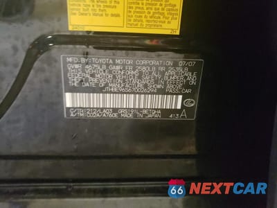 Zdjęcie 14 z 15 samochodu: 2007 LEXUS GS 350 VIN:JTHBE96S670026294 - miniatura