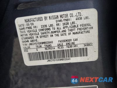 Zdjęcie 14 z 14 samochodu: 2009 INFINITI M35 BASE VIN:JNKCY01E69M802640 - miniatura