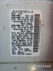 Zdjęcie 13 z 14 samochodu: 2008 NISSAN ROGUE S VIN:JN8AS58V88W407072 - miniatura