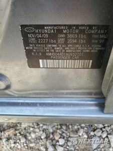 Zdjęcie 14 z 15 samochodu: 2010 HYUNDAI ELANTRA BLUE VIN:KMHDU4AD1AU932101 - miniatura