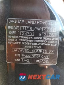 Zdjęcie 12 z 12 samochodu: 2016 JAGUAR F-TYPE R VIN:SAJWJ6DLXGMK33127 - miniatura
