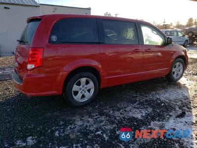 Trzecie zdjęcie samochodu z tyłu: 2013 DODGE GRAND CARAVAN SE VIN:2C4RDGBG9DR619190 - miniatura