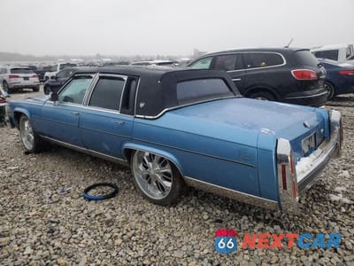 Drugie zdjęcie samochodu z przodu: 1989 CADILLAC FLEETWOOD BROUGHAM VIN:1G6DW6986F9705677 - miniatura
