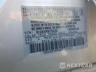 Zdjęcie 15 z 15 samochodu: 2019 NISSAN SENTRA S VIN:3N1AB7AP6KY354359 - miniatura