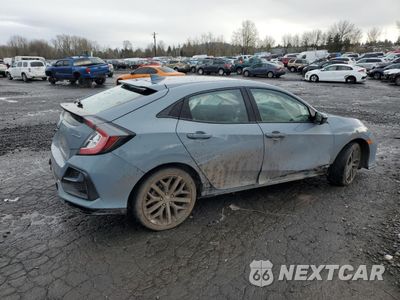 Trzecie zdjęcie samochodu z tyłu: 2020 HONDA CIVIC SPORT VIN:SHHFK7G42LU223327 - miniatura