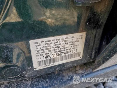 Zdjęcie 12 z 13 samochodu: 2000 HONDA ACCORD EX VIN:1HGCG165XYA046461 - miniatura