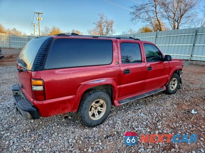 Trzecie zdjęcie samochodu z tyłu: 2002 CHEVROLET SUBURBAN K1500 VIN:1GNFK16Z02J304112 - miniatura