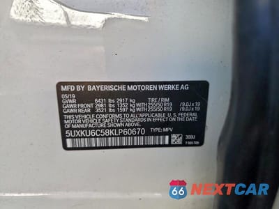 Zdjęcie 13 z 13 samochodu: 2019 BMW X6 50I XDRIVE XLINE VIN:5UXKU6C58KLP60670 - miniatura