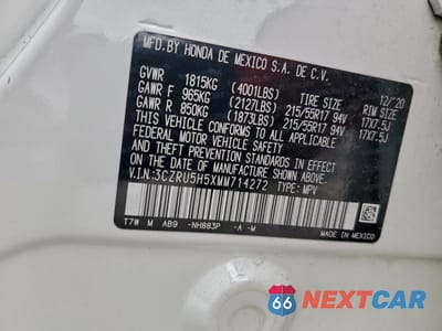 Zdjęcie 12 z 12 samochodu: 2021 HONDA HR-V EX VIN:3CZRU5H5XMM714272 - miniatura